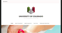 Desktop Screenshot of cucancercenterfund.org