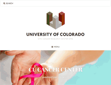 Tablet Screenshot of cucancercenterfund.org
